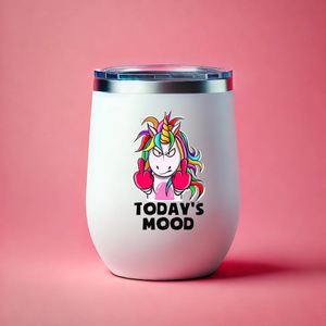 Naughty Unicorn Todays Mood Tumbler