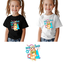 Load image into Gallery viewer, Bluey Family Rad Dad &amp; Rad Like Dad - Black TShirts
