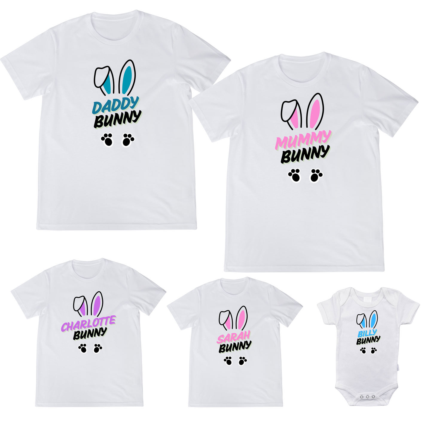 Family Easter Tshirts - Personalised Easter  Tshirts