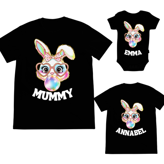 Easter Cute Bunny Tshirt - Personalised