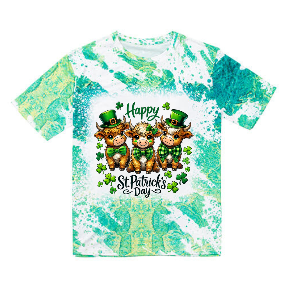 Lucky Cow St Patricks Day Tshirt - St Paddy's Day Tshirt Cow