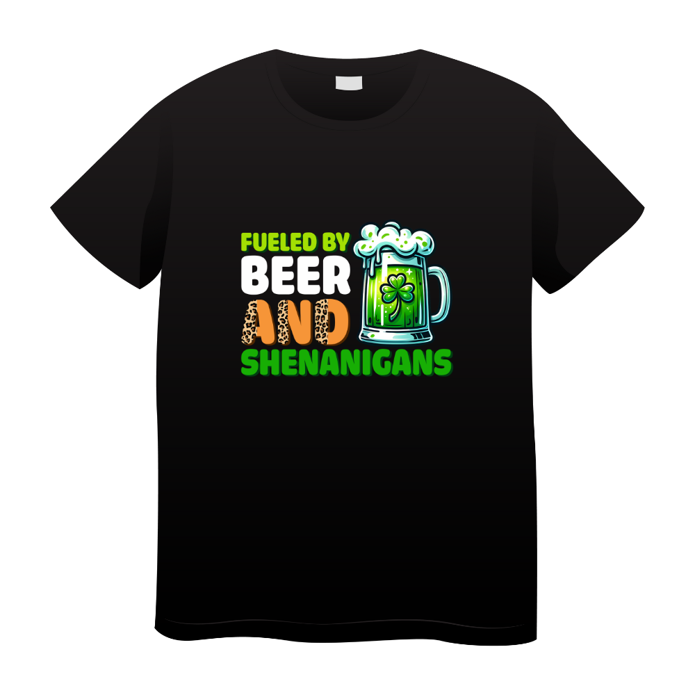 Fueled by Beer and Shenanigans Tshirt