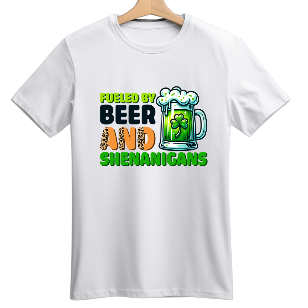 Fueled by Beer and Shenanigans Tshirt