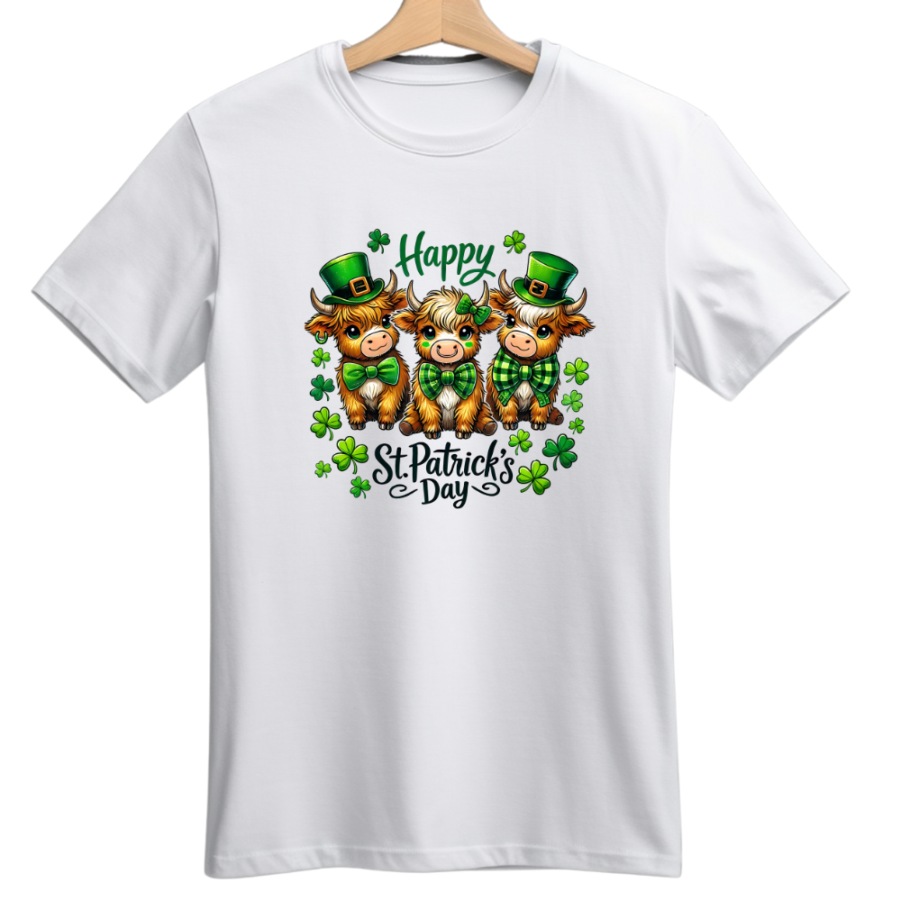 Lucky Cow St Patricks Day Tshirt - St Paddy's Day Tshirt Cow