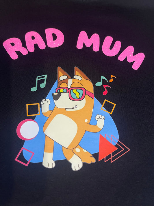 Chilli Bluey Mum Tshirt Bluey Mama Tshirt