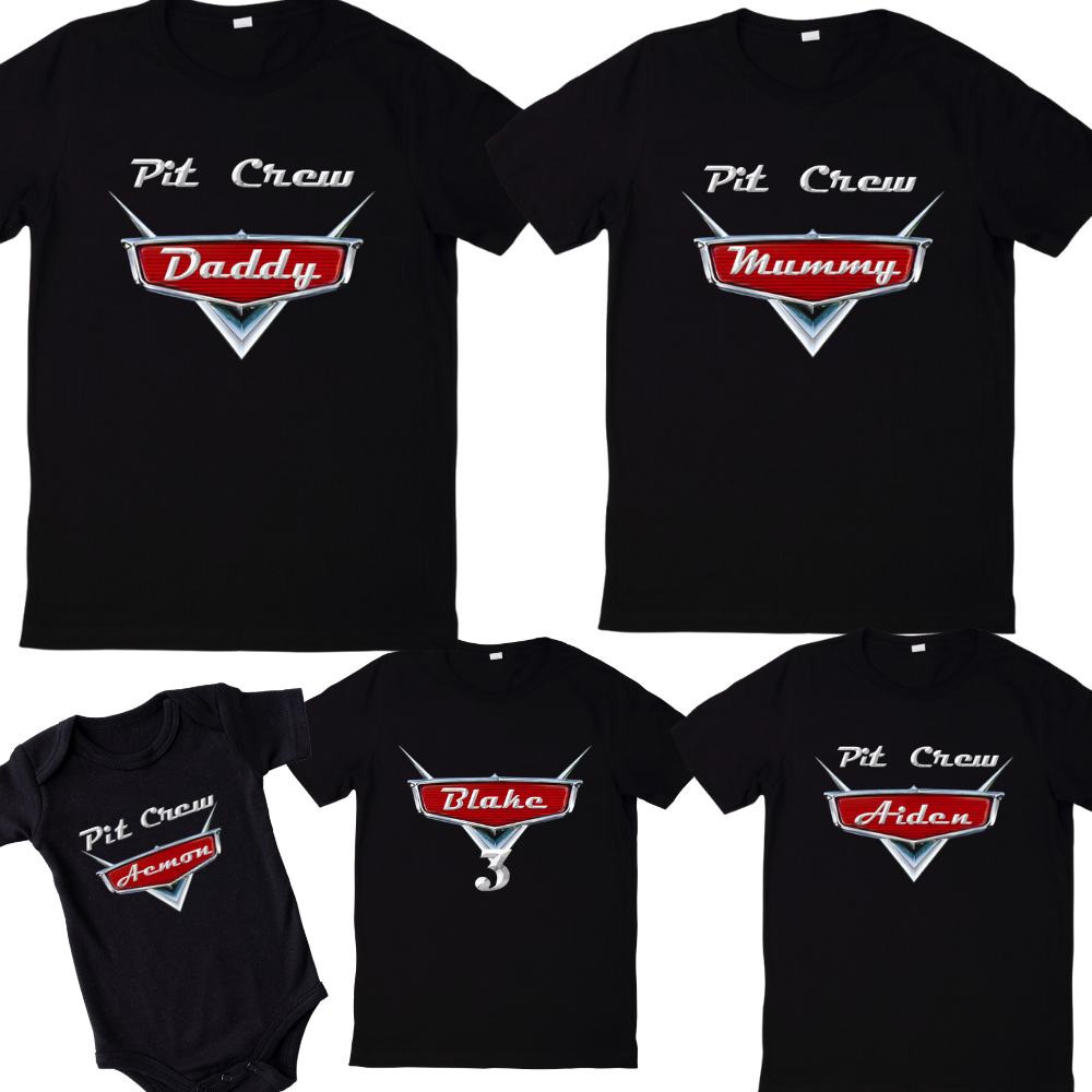 Cars Personalised Tshirts