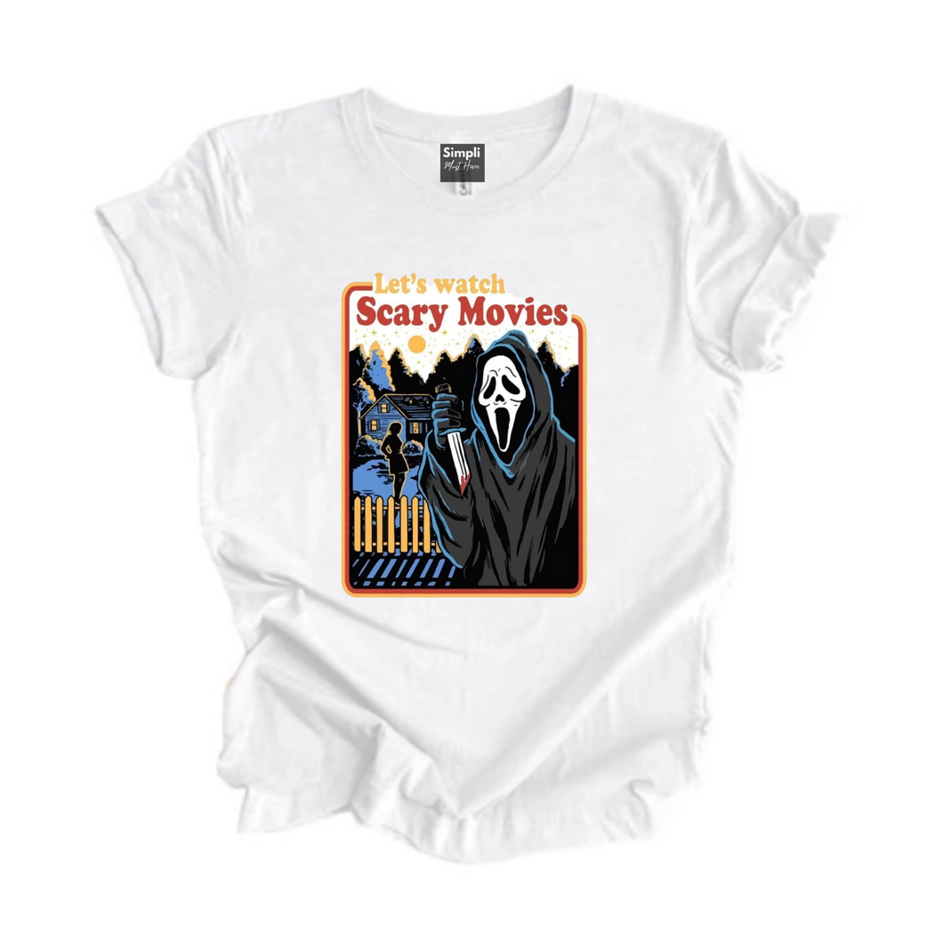 Let's Watch Scary Movies Tshirt