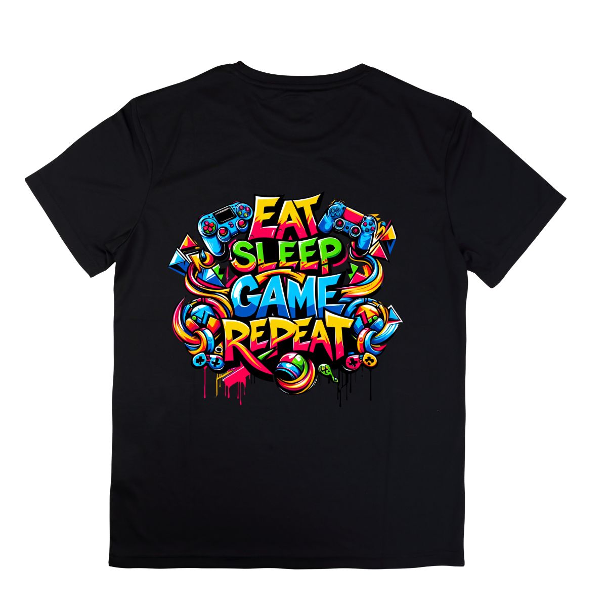 Eat Sleep Game Repeat Tee