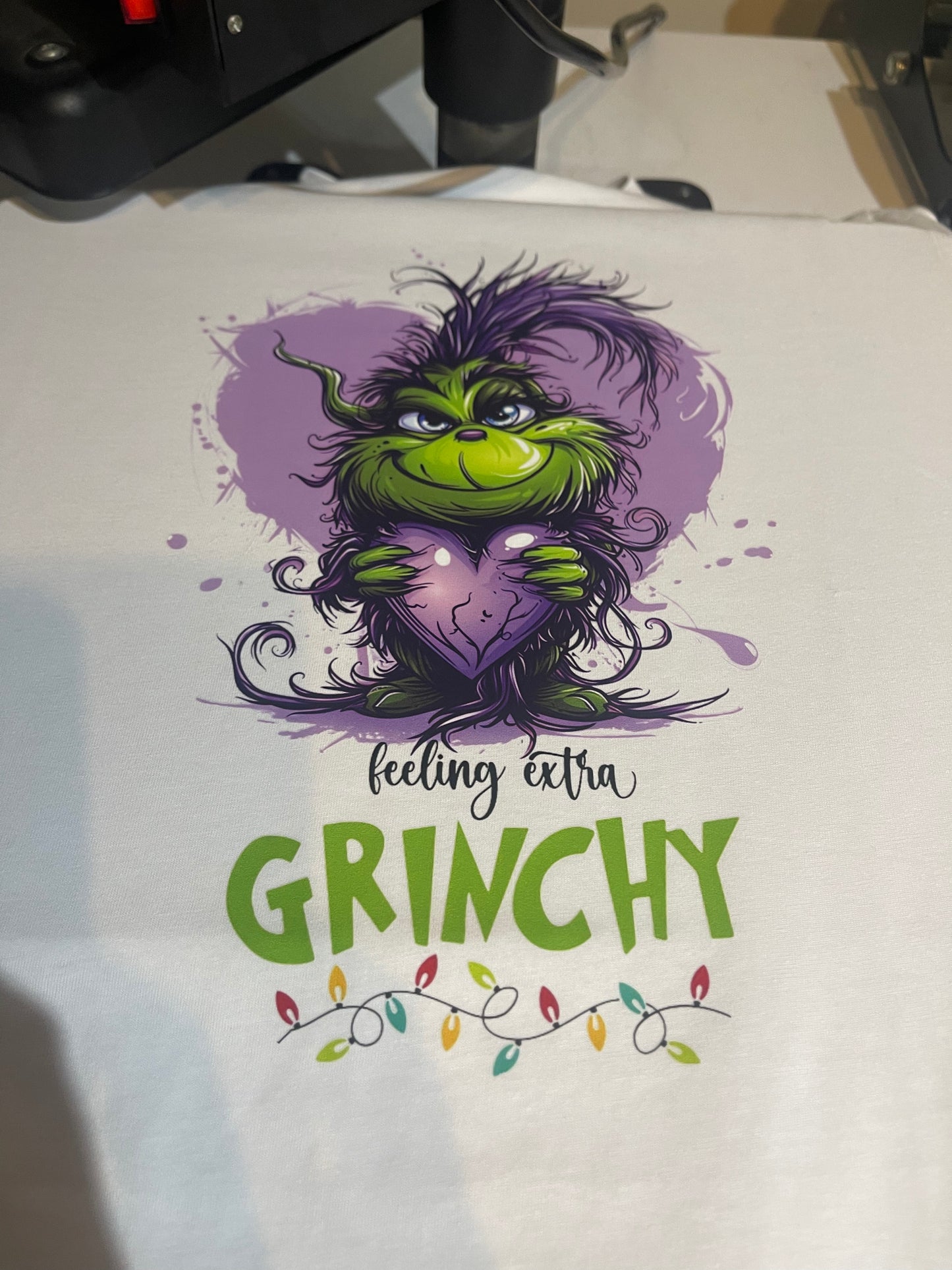 Extra Grinchy Today Purple Heart Tshirt