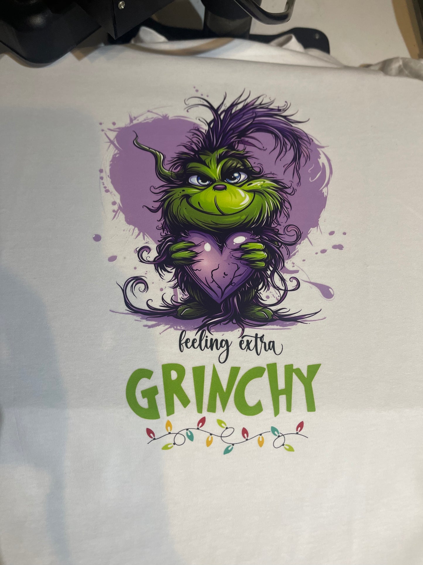 Extra Grinchy Today Purple Heart Tshirt