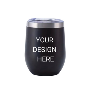 Personalised Black Double Wall Insulated 12oz Tumbler