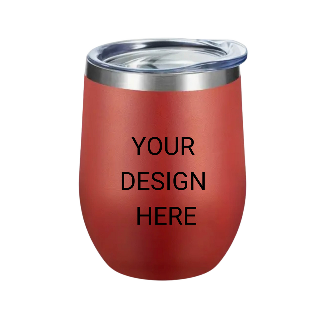 Personalised Red Double Wall Insulated 12oz Tumbler