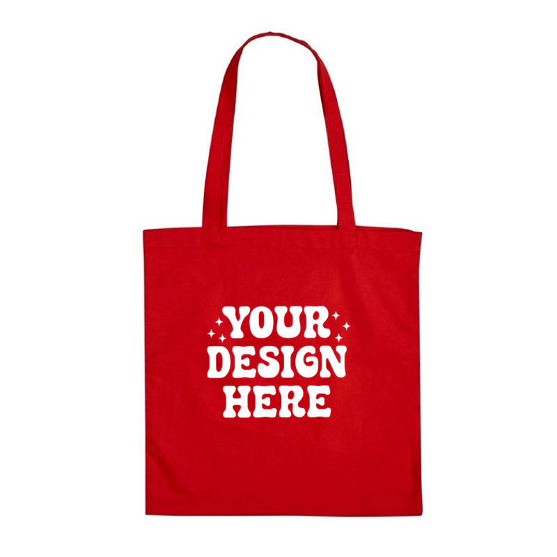 Personalised Red Tote Bag 