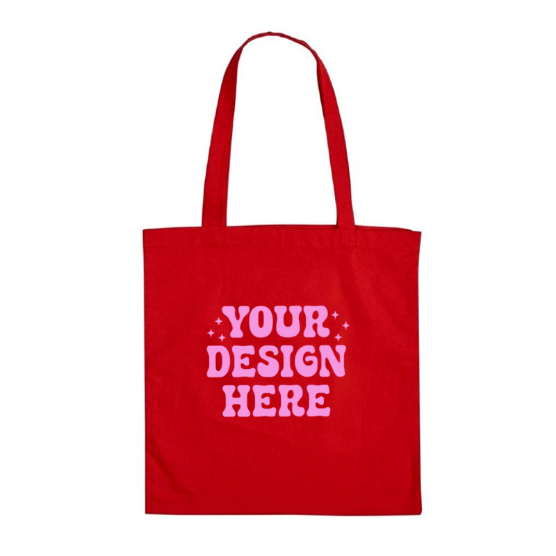 Personalised Red Tote Bag