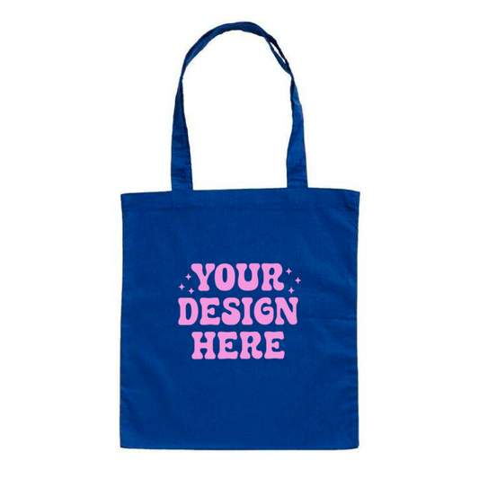 Personalised Blue Tote Bag 