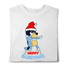 Load image into Gallery viewer, Happy Blueymas Matching Tshirts - White
