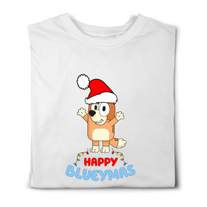 Happy Blueymas Matching Tshirts - White