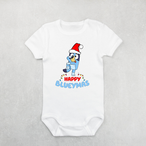 Happy Blueymas Matching Tshirts - White