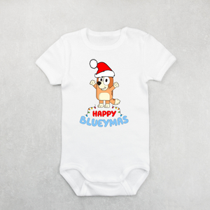 Happy Blueymas Matching Tshirts - White