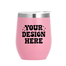 Load image into Gallery viewer, Personalised Pink 12oz Wine Tumbler
