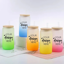 Load image into Gallery viewer, Personalised Glass Ombre Libbey Cup
