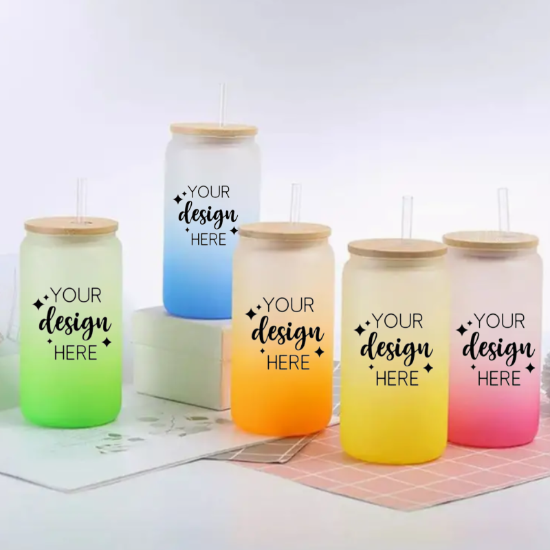 Personalised Glass Ombre Libbey Cup