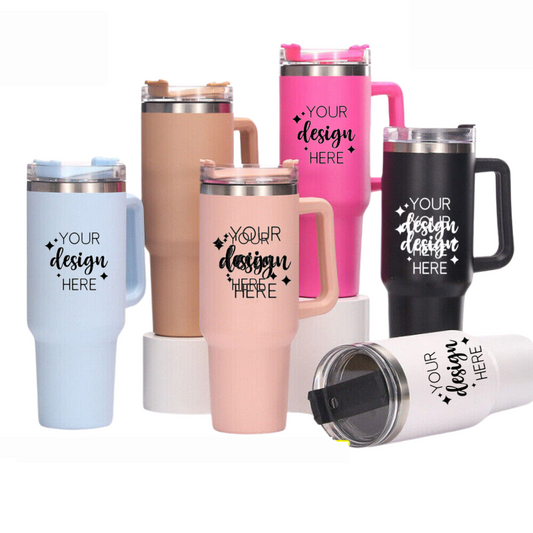 Personalised 40oz Tumbler with Handle