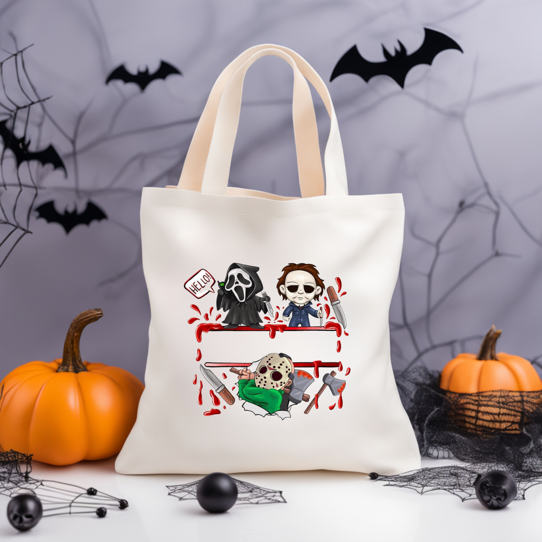 Mini Horror Character Tote Bag Halloween