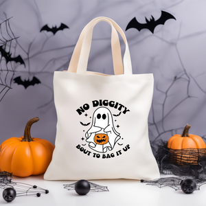 No Diggity Tote Bag Halloween