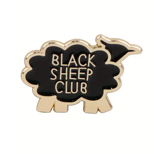 Black Sheep Enamel Pin Brooch