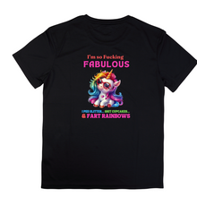 Load image into Gallery viewer, Fucking Fabulous Unicorn Tshirt
