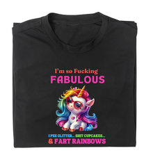 Load image into Gallery viewer, Fucking Fabulous Unicorn Tshirt
