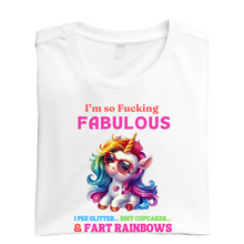 Load image into Gallery viewer, Fucking Fabulous Unicorn Tshirt
