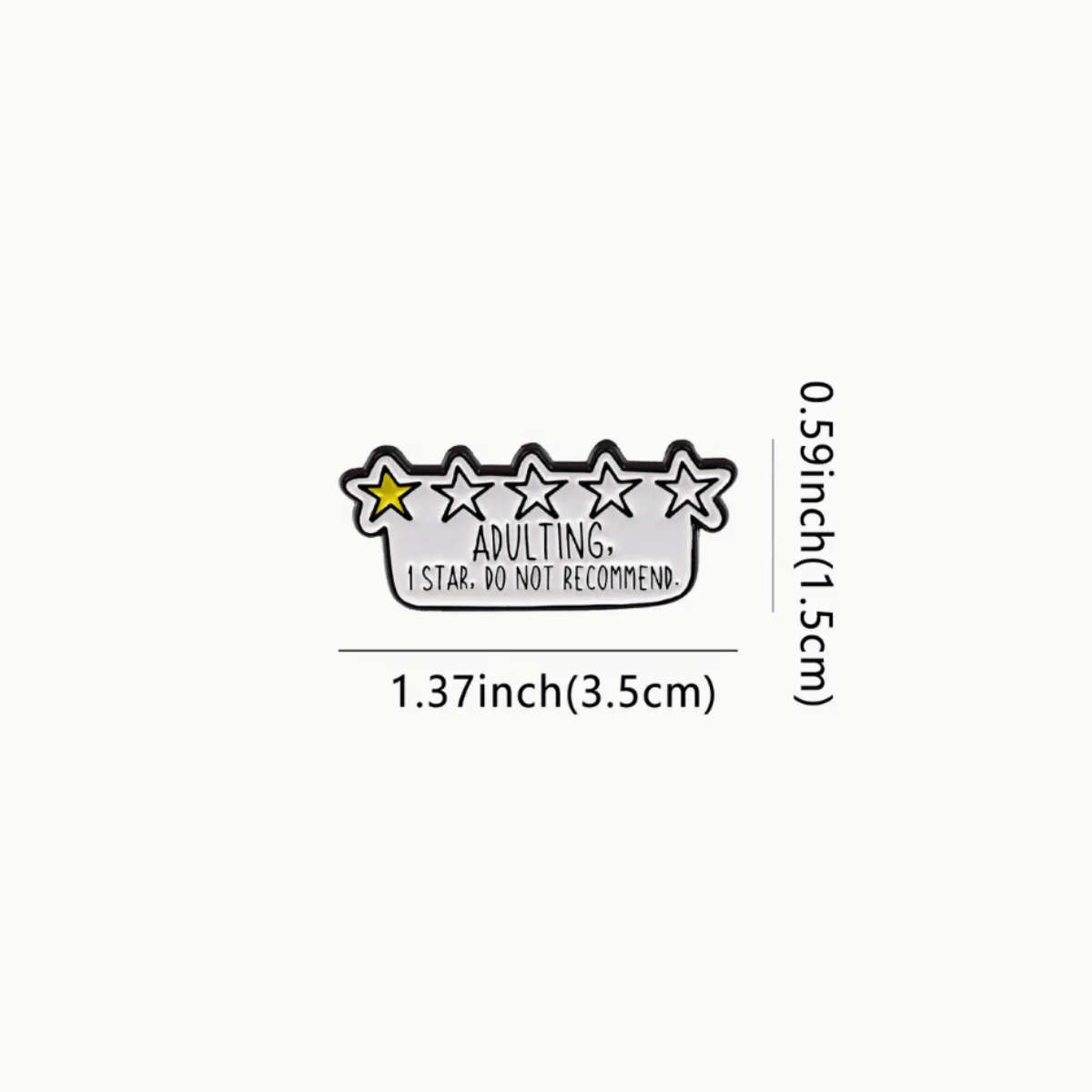 Simpli Must Have Enamel Pin Adulting Do Not Recommend Enamel Pin Brooch