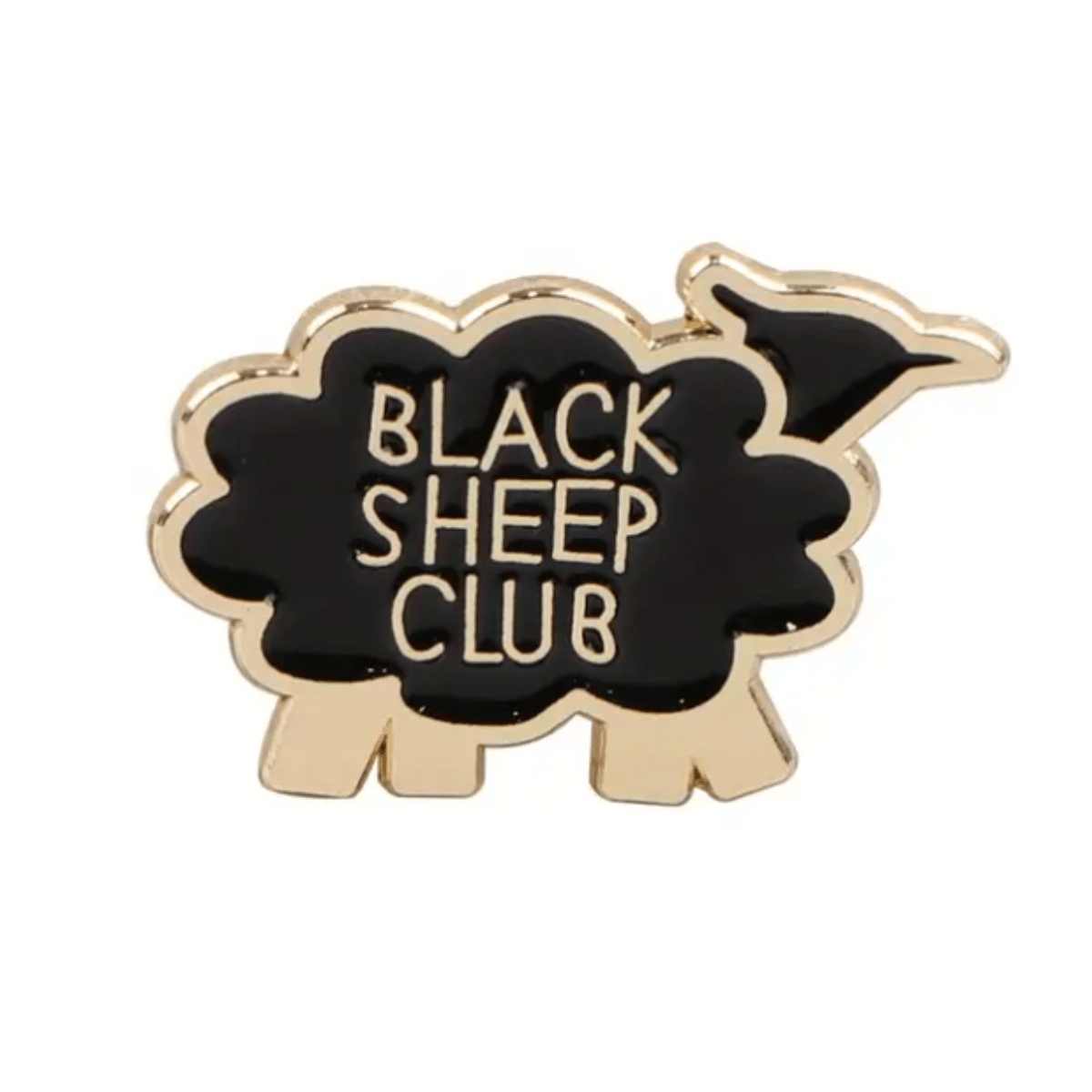 Simpli Must Have Enamel Pin Black Sheep Enamel Pin Brooch