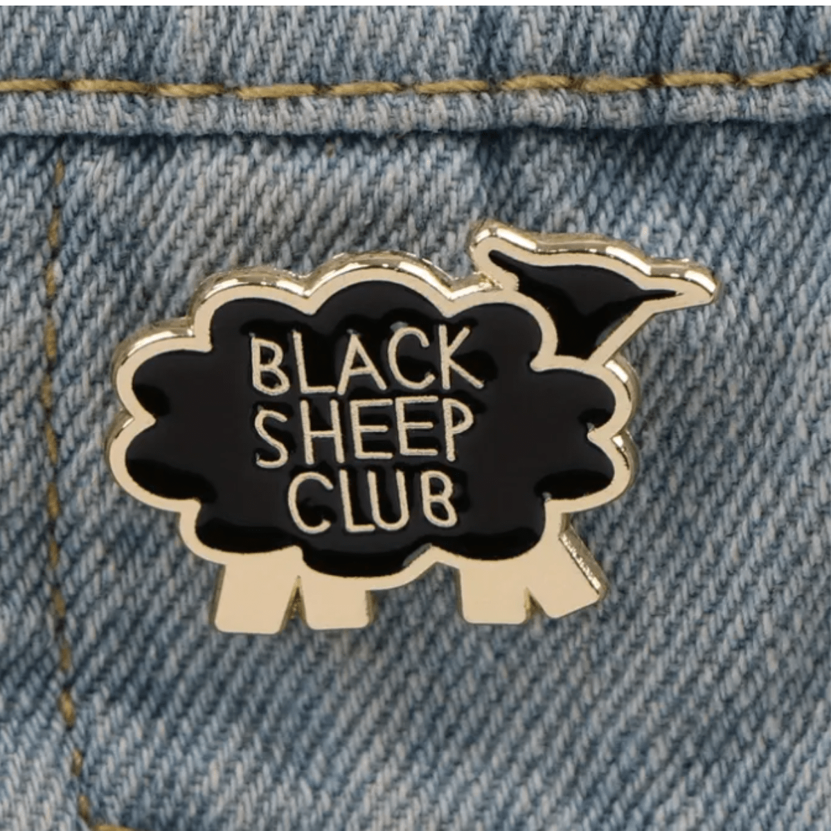 Simpli Must Have Enamel Pin Black Sheep Enamel Pin Brooch