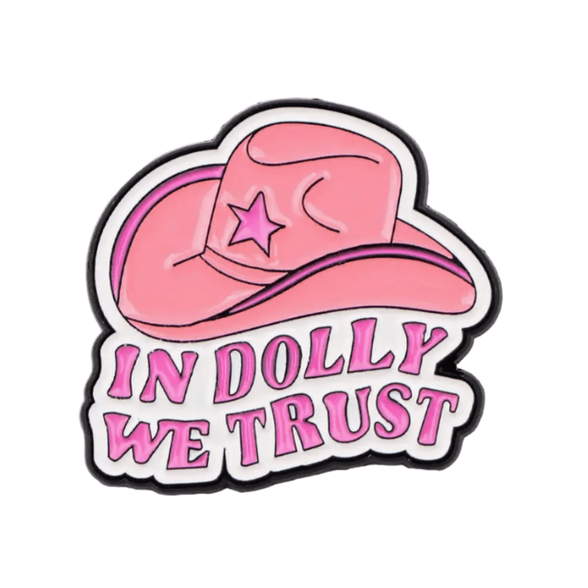 Simpli Must Have Enamel Pin In Dolly We Trust Enamel Pin Brooch