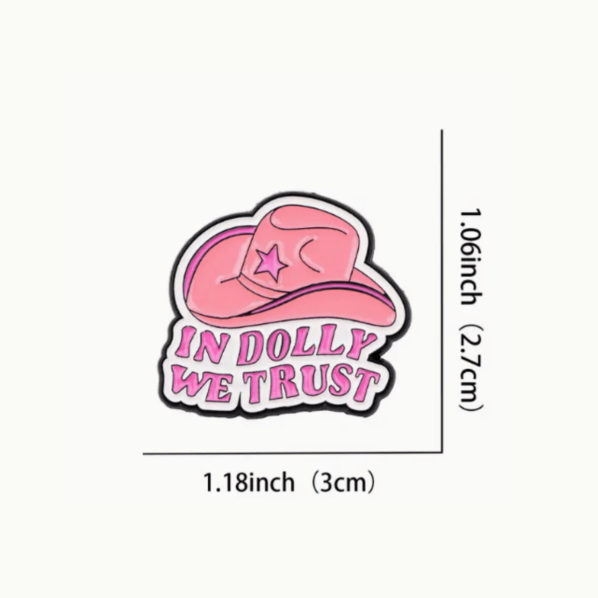 Simpli Must Have Enamel Pin In Dolly We Trust Enamel Pin Brooch