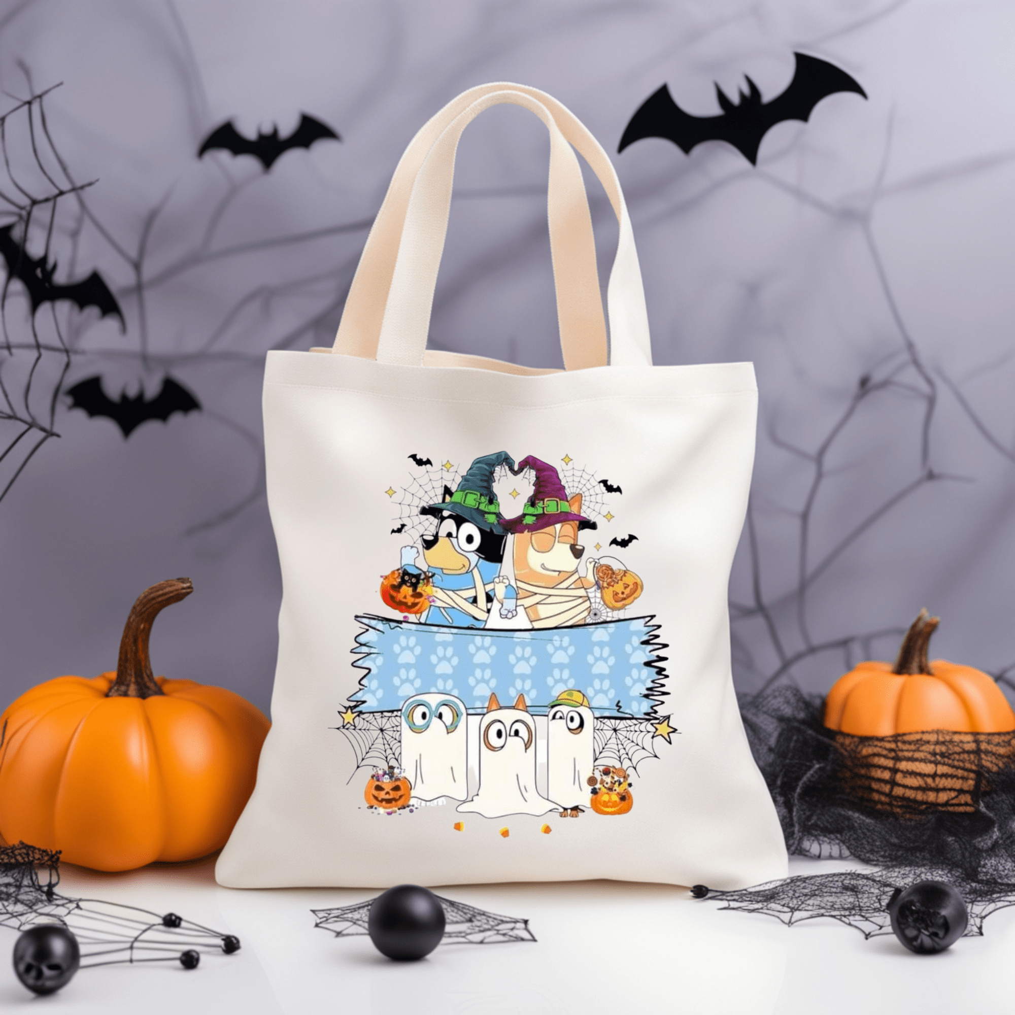 Simpli Must Have Tote Bag Bluey Tote Bag Halloween