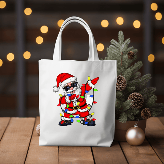 Simpli Must Have Tote Bag Dabbing Santa Tote Bag