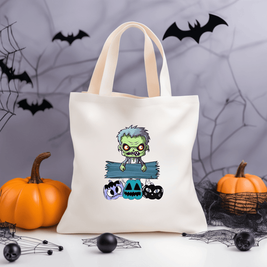 Simpli Must Have Tote Bag Frankenstein Jnr Tote Bag Halloween