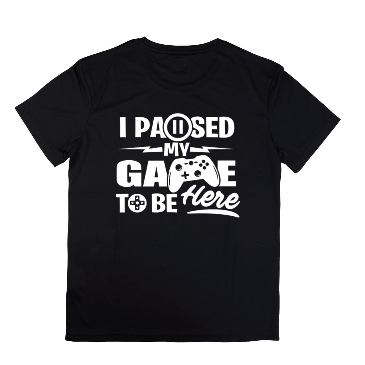 Simpli Must Have Tshirt Black with White Design / Kids 12 I Paused My Game to Be Here Tshirt Gamer Tshirt