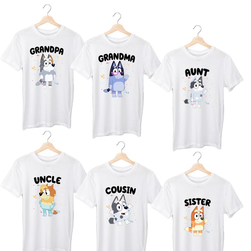Simpli Must Have TShirt Bluey Family Tshirts & Onesies