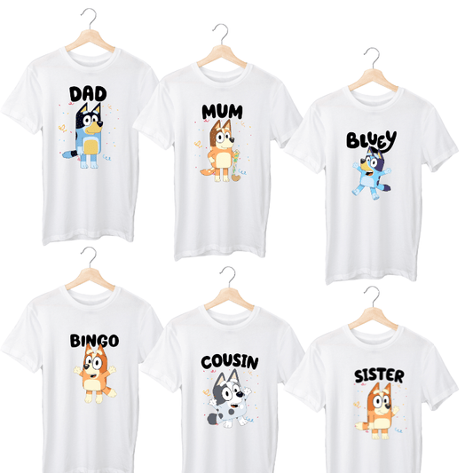 Simpli Must Have TShirt Bluey Family Tshirts & Onesies