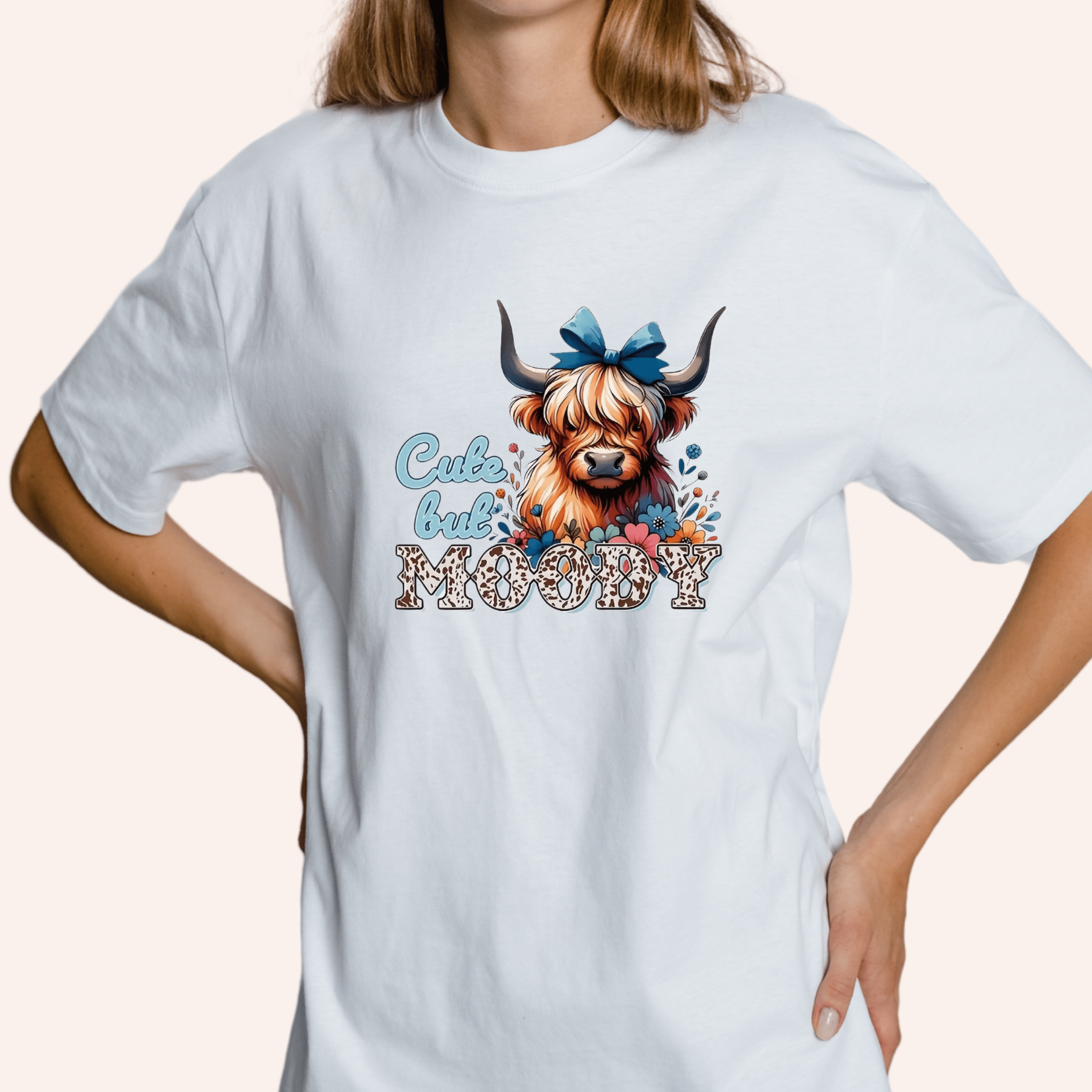 Simpli Must Have TShirt Cute But Moody Highland Cow Tshirt