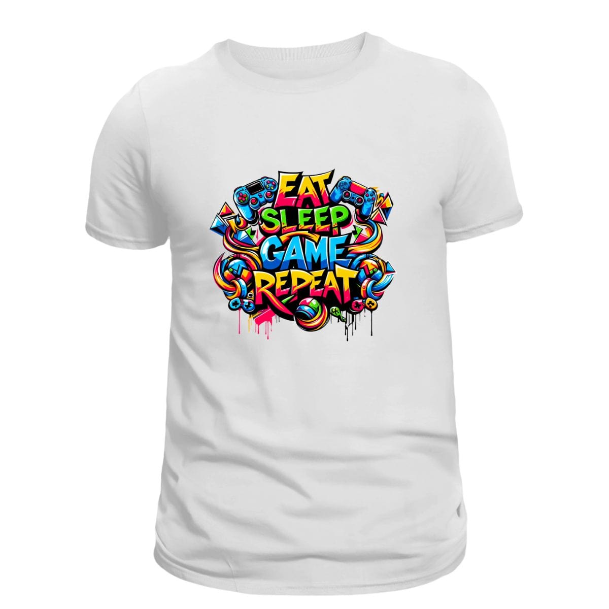 Simpli Must Have Tshirt Eat Sleep Game Repeat Tshirt Gamer Tshirt