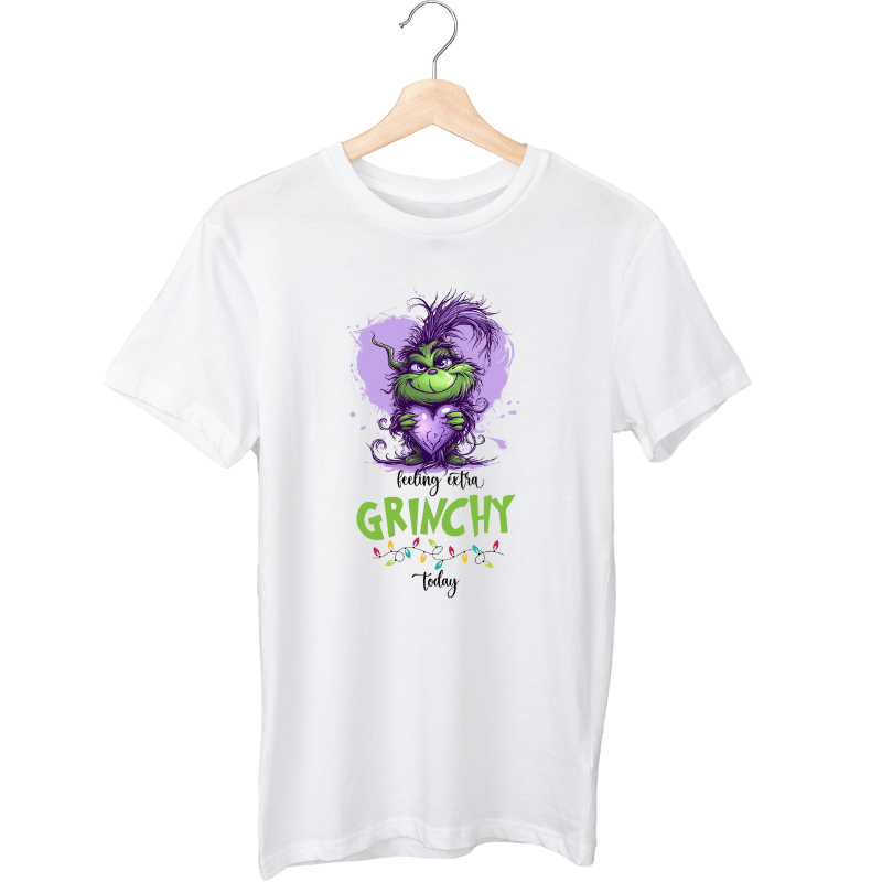 Simpli Must Have TShirt Extra Grinchy Today Purple Heart Tshirt