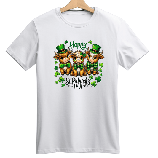 Simpli Must Have Tshirt Lucky Cow St Patricks Day Tshirt - St Paddy's Day Tshirt Cow