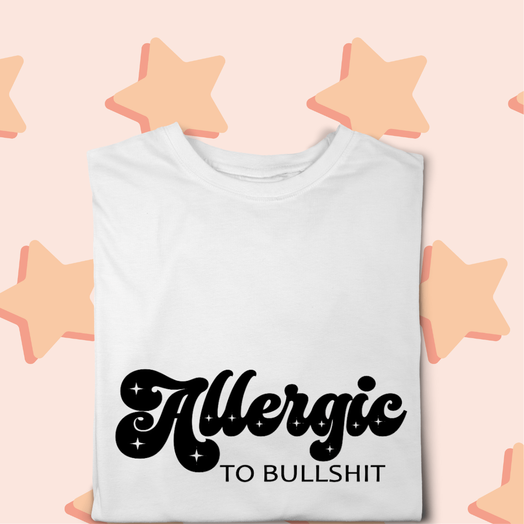 Simpli tshirt Allergic to Bullshit Tshirt