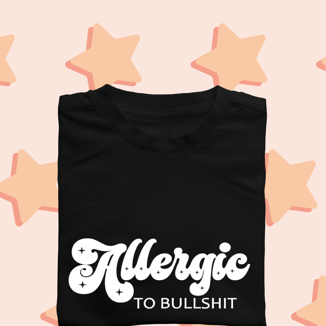 Simpli tshirt Allergic to Bullshit Tshirt